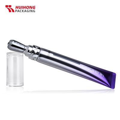 Tubes de massage de crème pour les yeux cosmétiques de 25 ml avec applicateur en alliage de zinc pour emballage en plastique