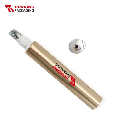 Tube à crème oculaire d'or 20 ml avec applicateur de métal de tête en alliage de zinc pour les cosmétiques