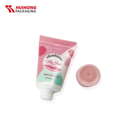 Tube de baume à lèvres rose 5ml avec bouchon à vis pour emballage cosmétique