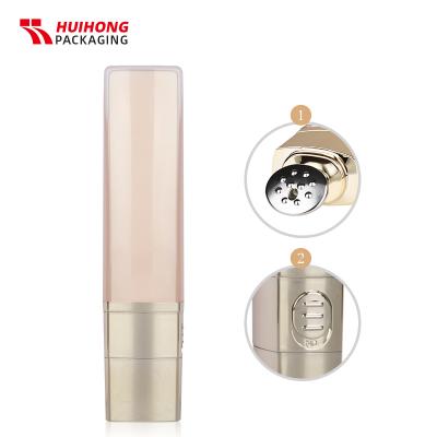 Tubes de rouleau de massage à l'air crème pour les yeux de luxe avec interrupteur de vibration de tête en alliage de zinc
