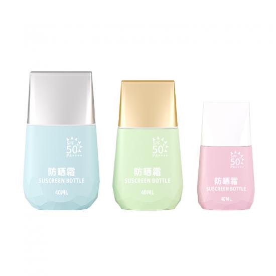 20ml 40ml 60ml Family Set  Plastic Soft Squeeze Sunscreen Bottle